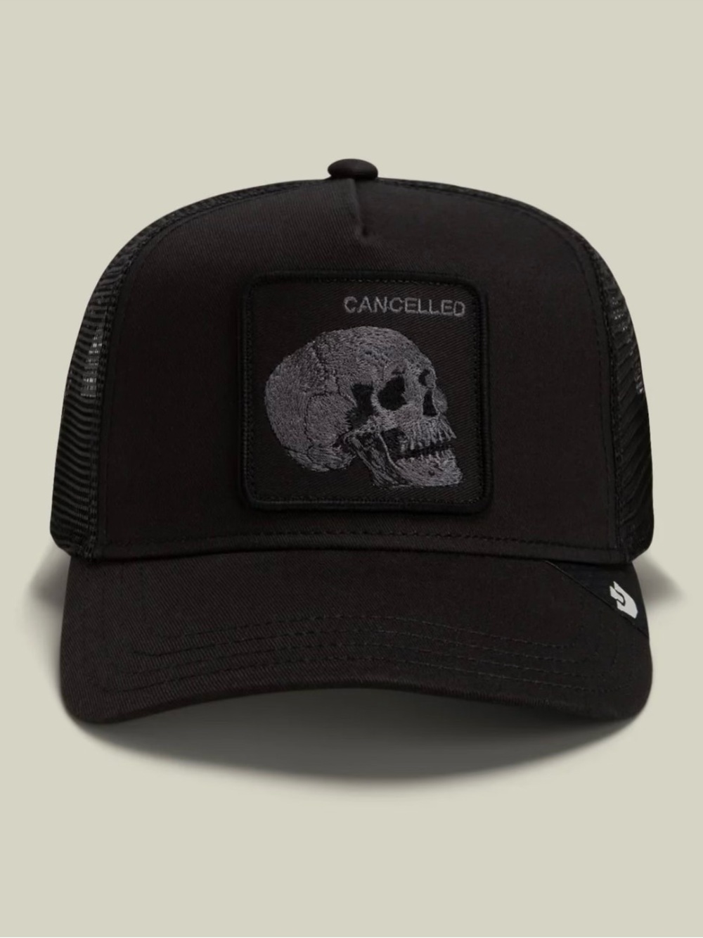 Goorin Bros. “TONAL SKULL “ CANCELED Trucker Hat. Mesh SnapBack. NWT
